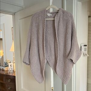 Barefoot Dreams Cozy Women's Sweater in Soft Gray
